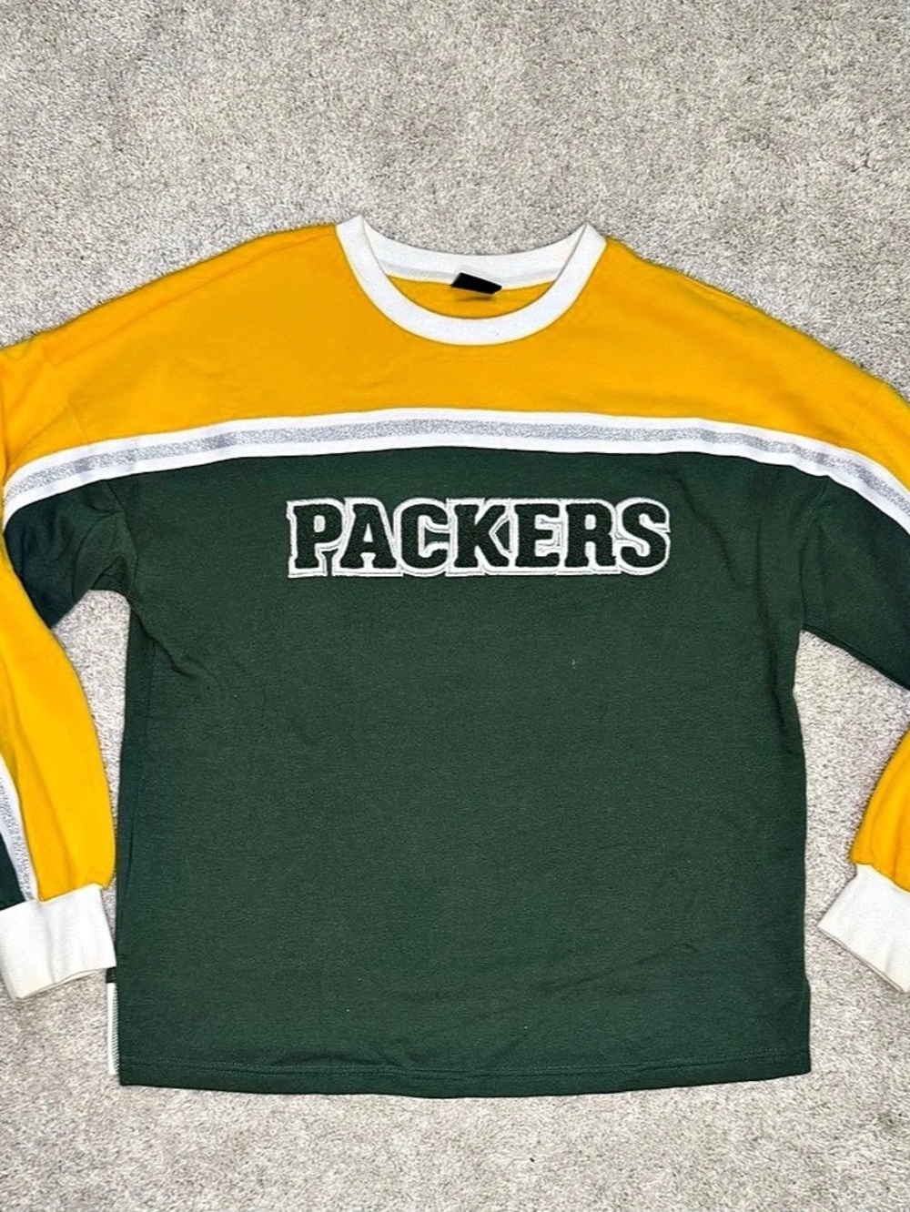 Packers Color Block Crewneck Sweatshirt